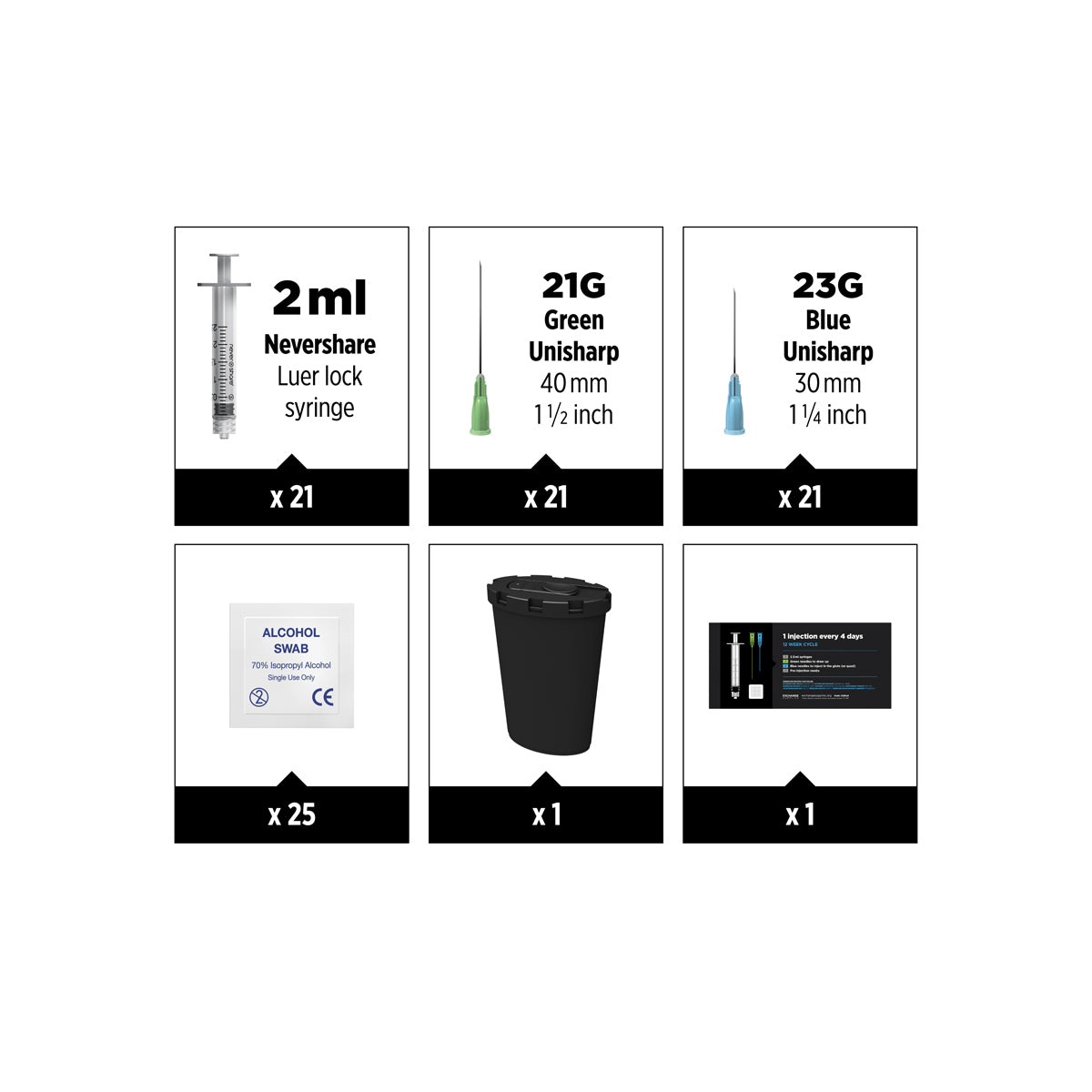 12 Week Cycle Kit | 1 Injection Every 4 Days
