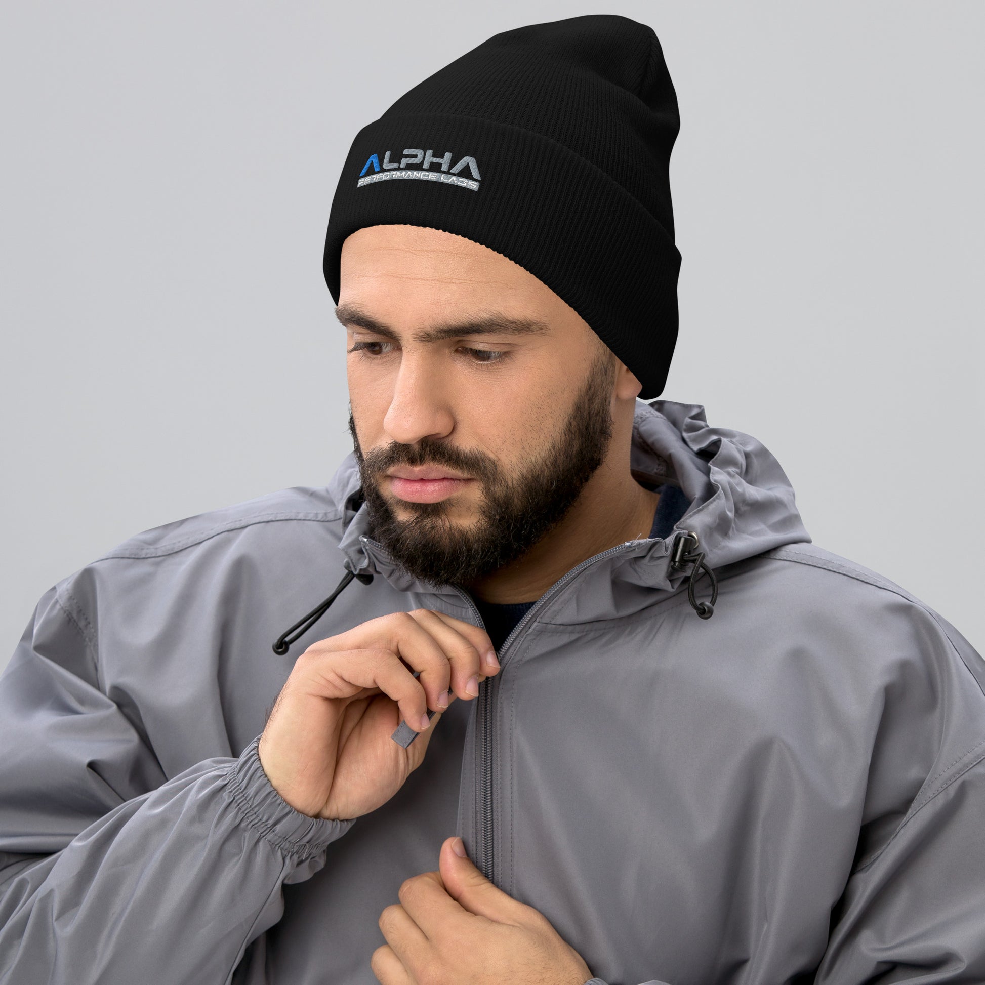 Alpha Performance Cuffed Beanie | Black