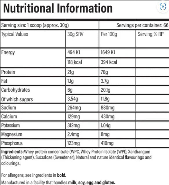 TBJP Performance Protein | 2kg | 66 Servings