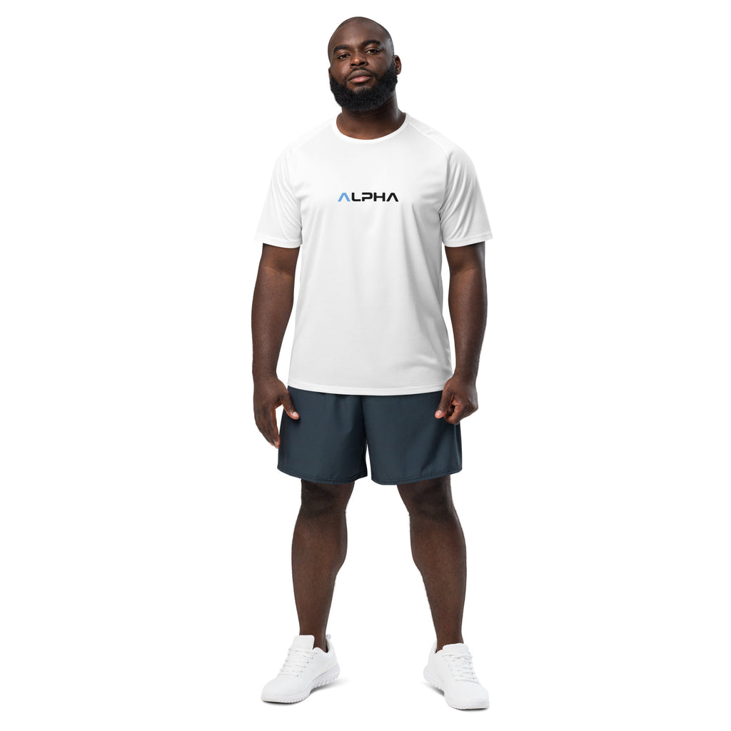 Alpha Sport T-Shirt | White / Black | Mens